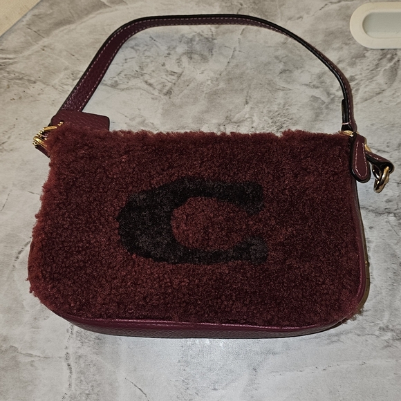 Coach Nolita 19 Shearling Bag in Burgundy - Picture 2 of 4